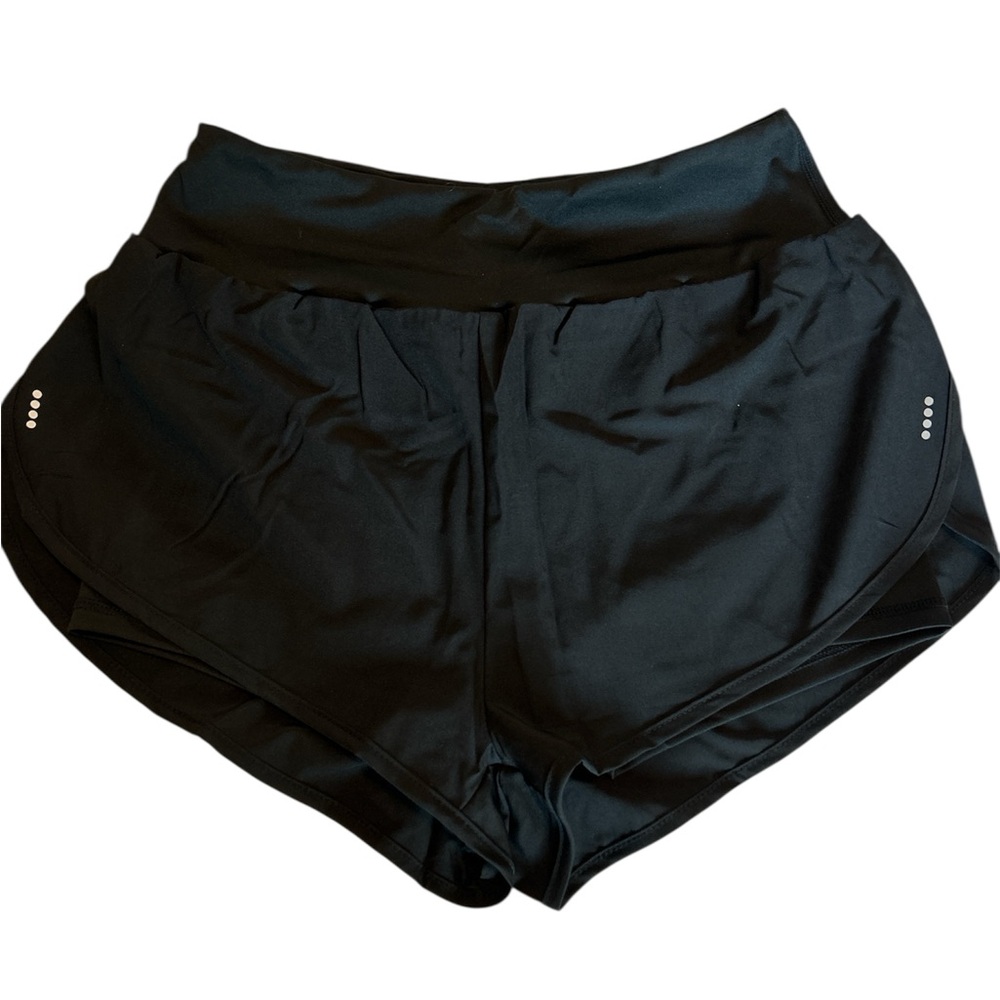 SHEIN Black Athletic Shorts Lightweight Elastic Waist